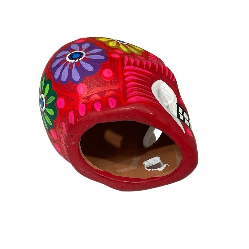 Mexican Clay Skull Hand painted red
New - Picture 5 of 6